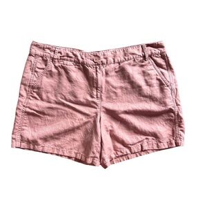 Ann Taylor Loft Casual Linen blend Pink Shorts, size 12